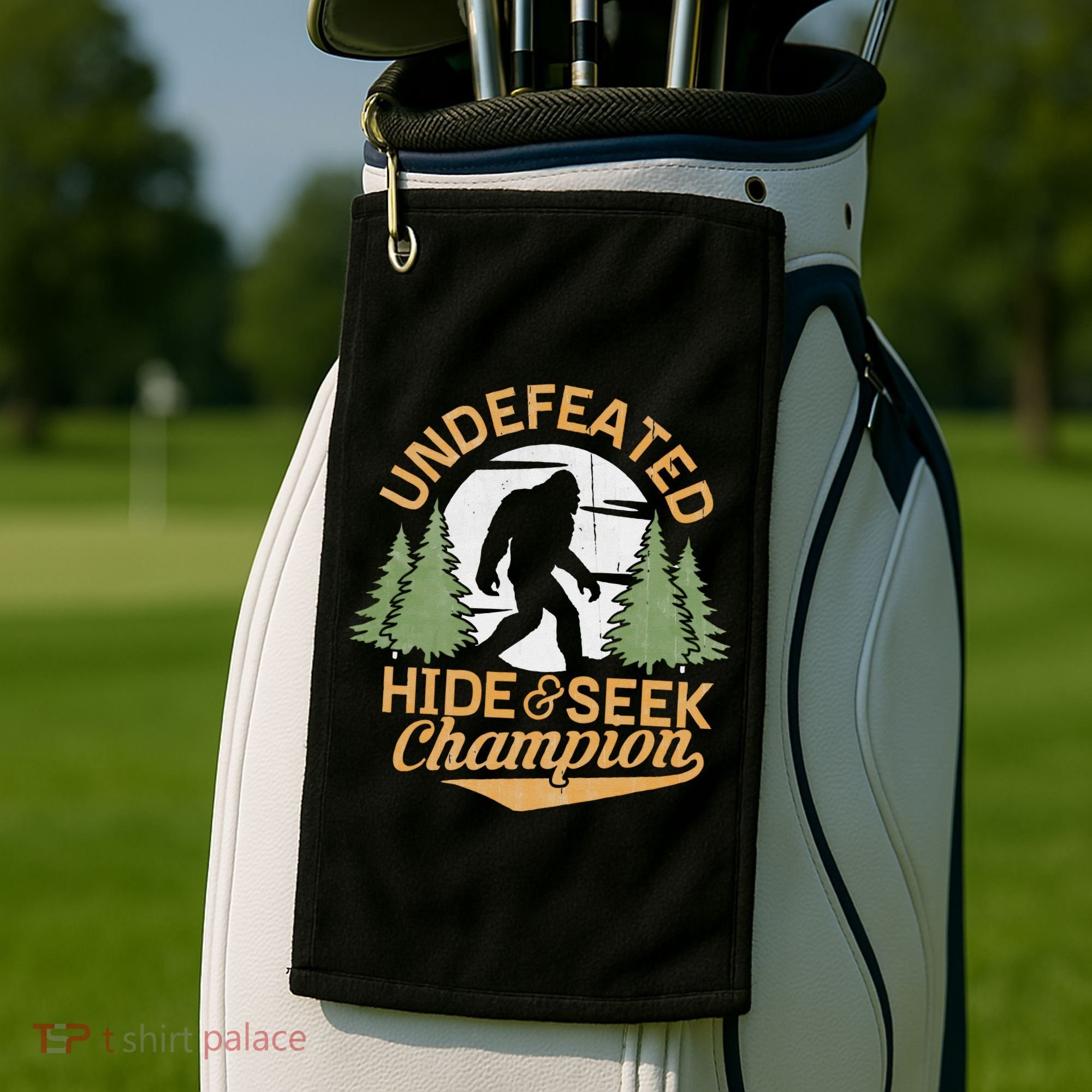 Bigfoot Hide And Seek Champion Sasquatch Stuff Golf Towel