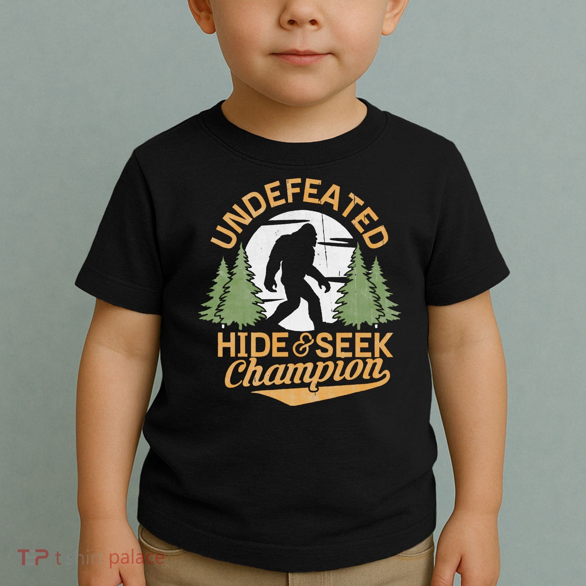 Bigfoot Hide And Seek Champion Sasquatch Stuff Toddler T-Shirt