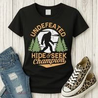 Bigfoot Hide And Seek Champion Sasquatch Stuff Women's T-Shirt thumb 3