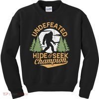 Bigfoot Hide And Seek Champion Sasquatch Stuff Kids Sweatshirt thumb 0