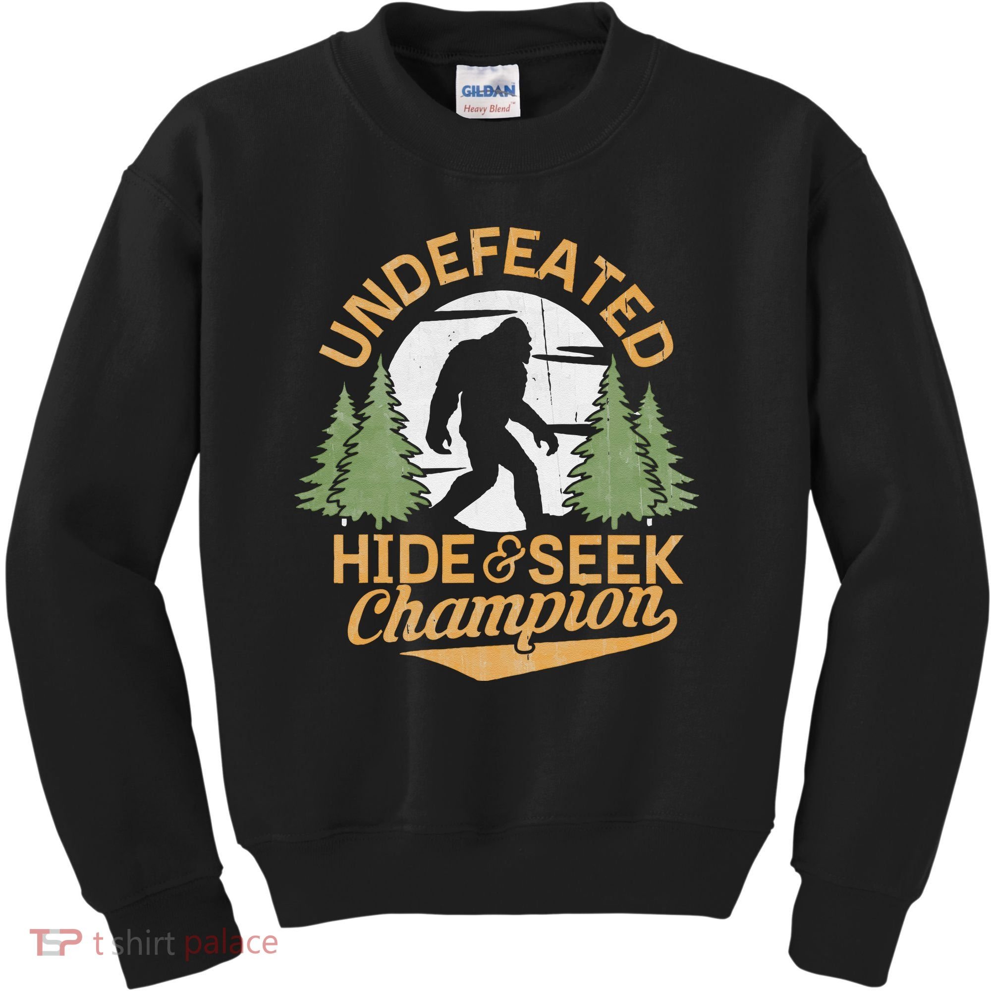 Bigfoot Hide And Seek Champion Sasquatch Stuff Kids Sweatshirt