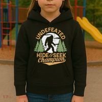 Bigfoot Hide And Seek Champion Sasquatch Stuff Kids Hoodie thumb 3