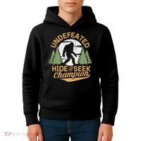 Bigfoot Hide And Seek Champion Sasquatch Stuff Kids Hoodie thumb 4