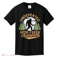 Bigfoot Hide And Seek Champion Sasquatch Stuff Kids T-Shirt thumb 0