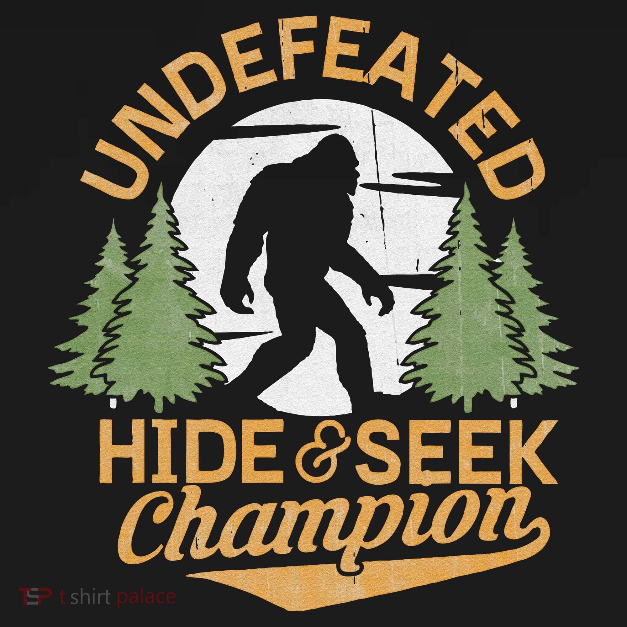Bigfoot Hide And Seek Champion Sasquatch Stuff Kids Tie-Dye T-Shirt