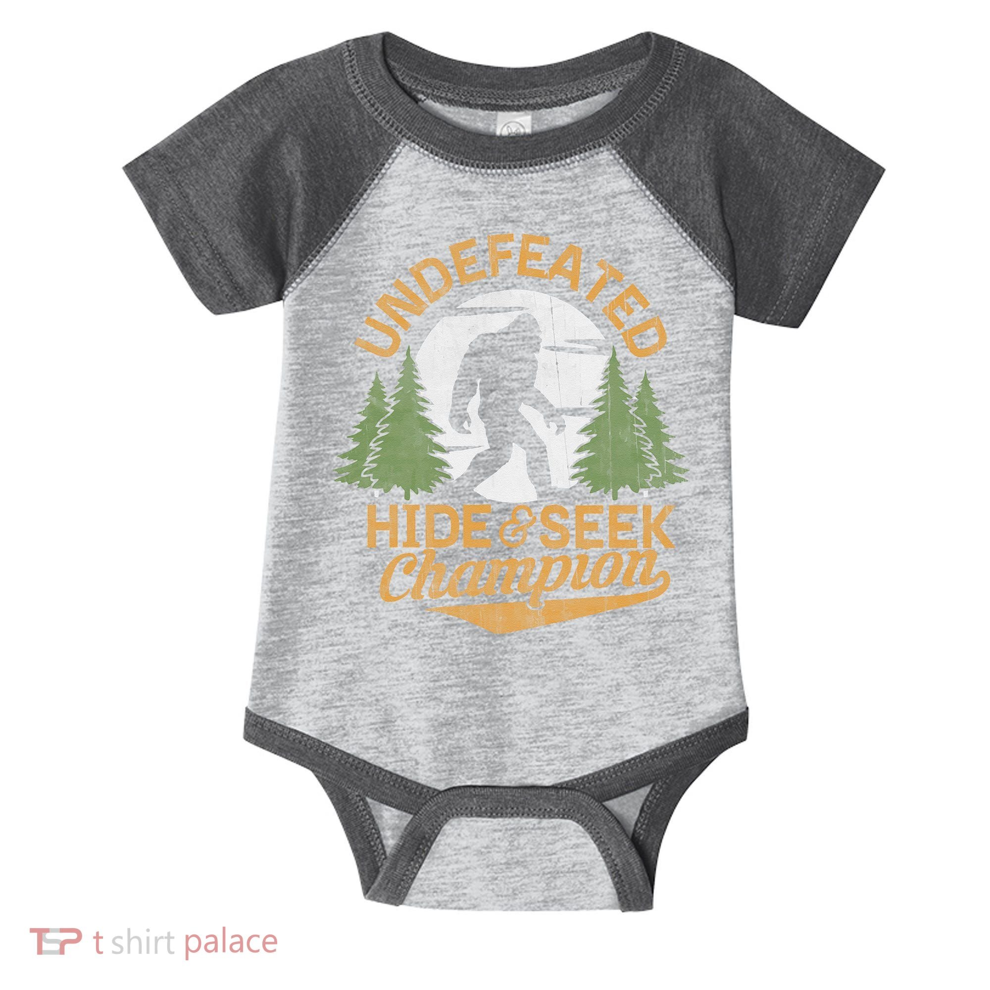 Bigfoot Hide And Seek Champion Sasquatch Stuff Infant Baby Jersey Bodysuit