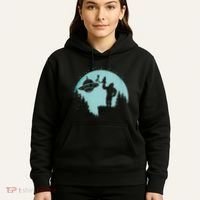 Bigfoot Holding A Cat Funny Alien Riding Ufo Sasquatch Cat Hoodie thumb 5