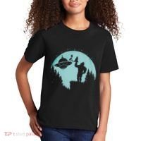 Bigfoot Holding A Cat Funny Alien Riding Ufo Sasquatch Cat Kids T-Shirt thumb 2