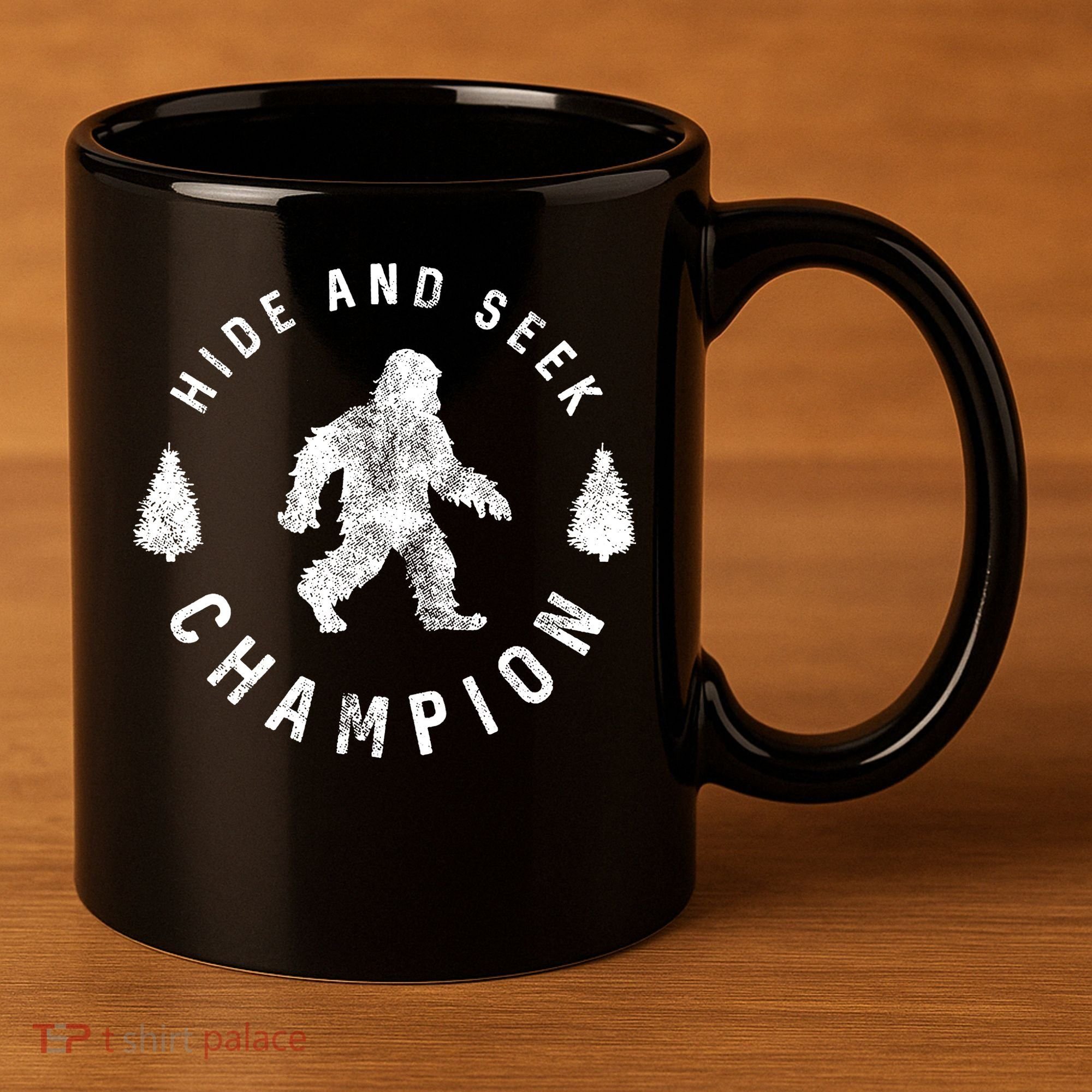 Bigfoot Hide And Seek Champion 11oz C Handle Ceramic Mug