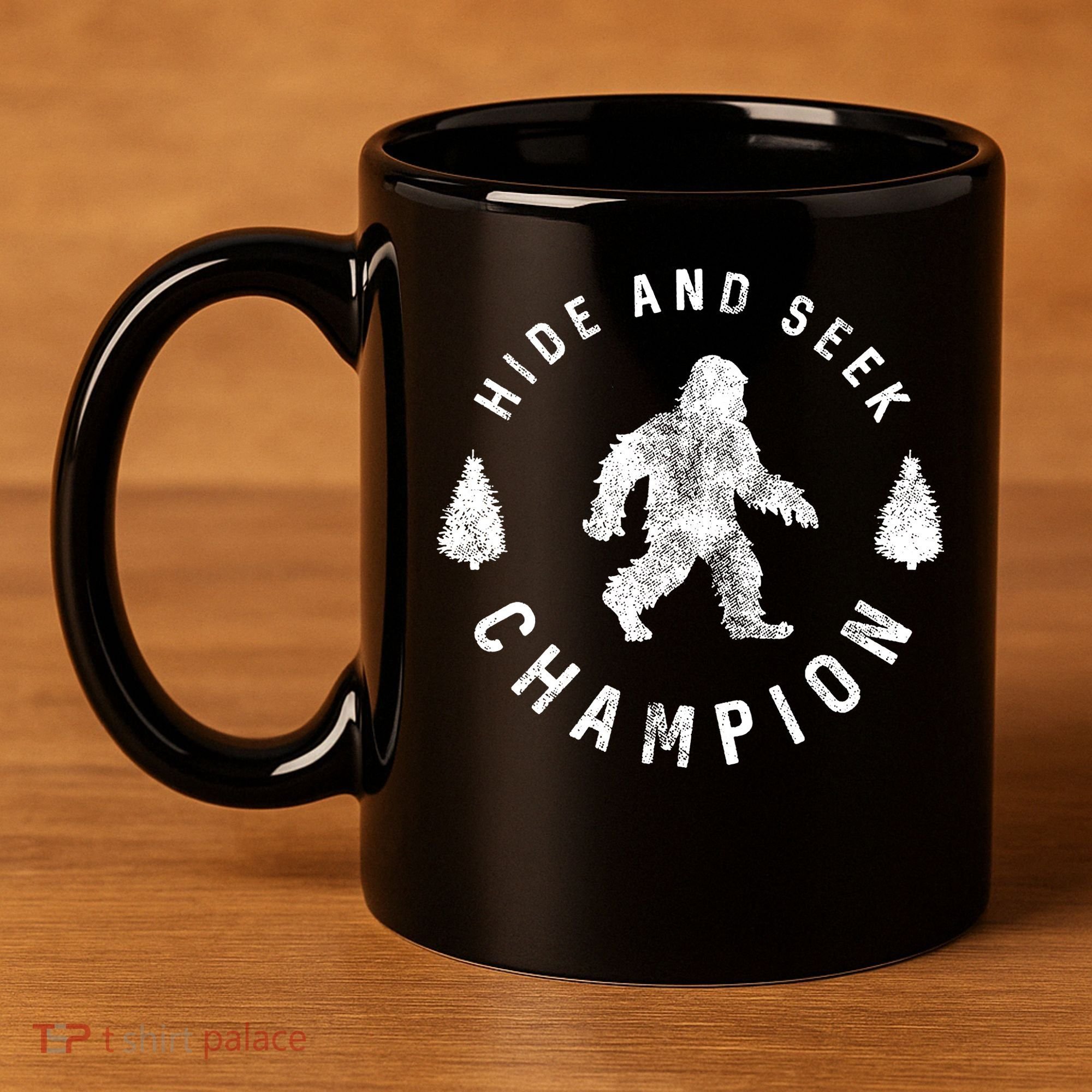 Bigfoot Hide And Seek Champion 11oz C Handle Ceramic Mug