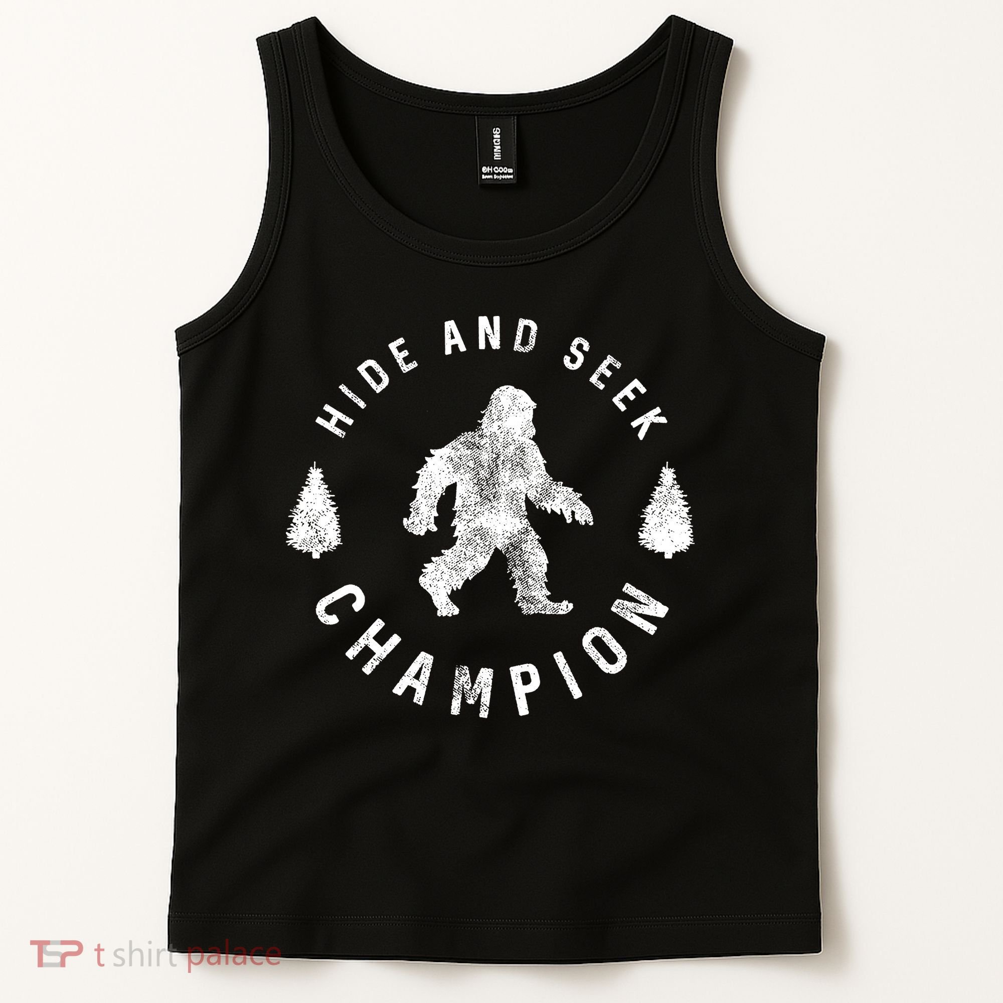 Bigfoot Hide And Seek Champion Tank Top