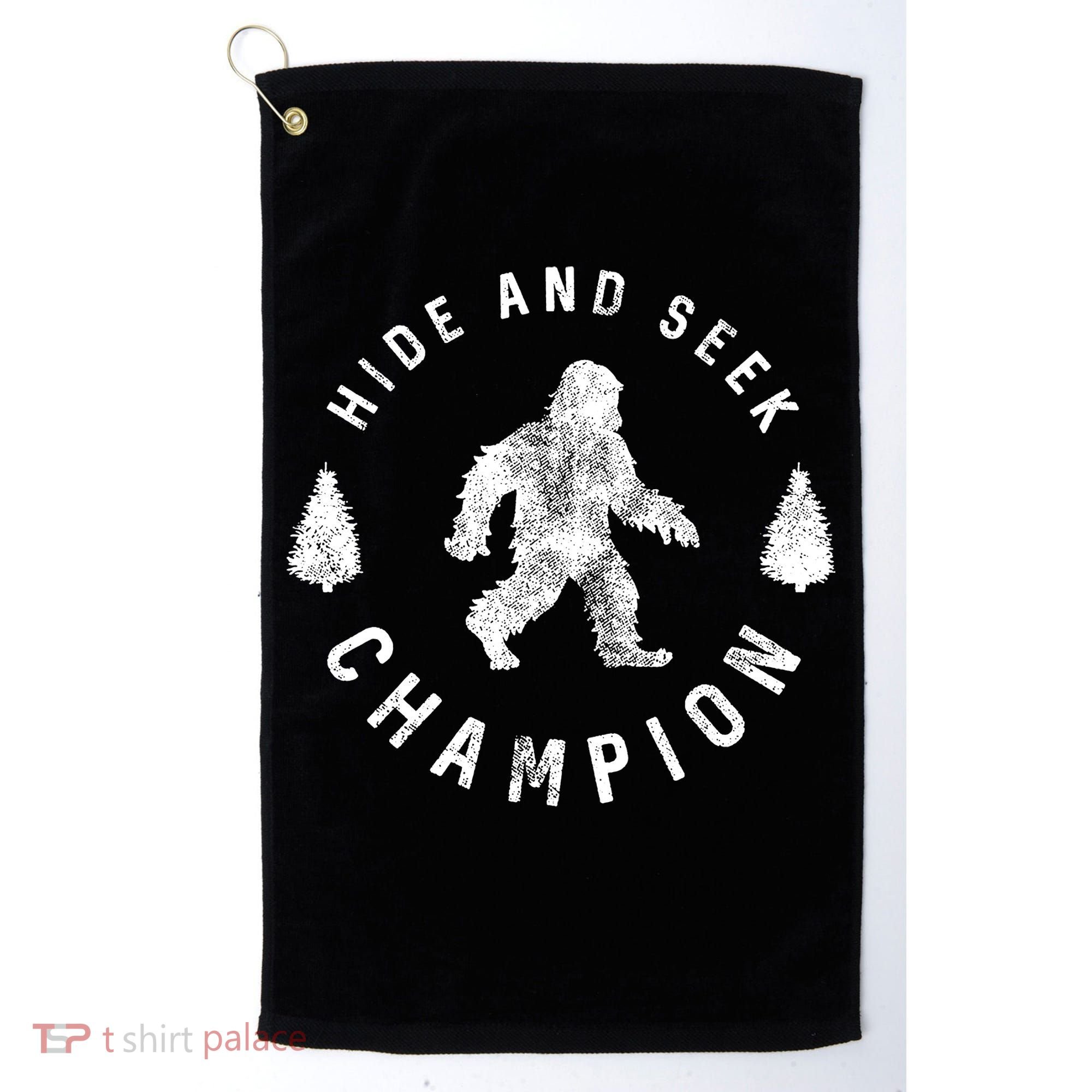 Bigfoot Hide And Seek Champion Golf Towel