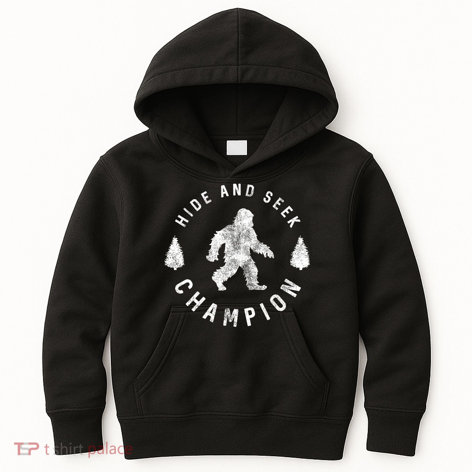 Bigfoot Hide And Seek Champion Kids Hoodie