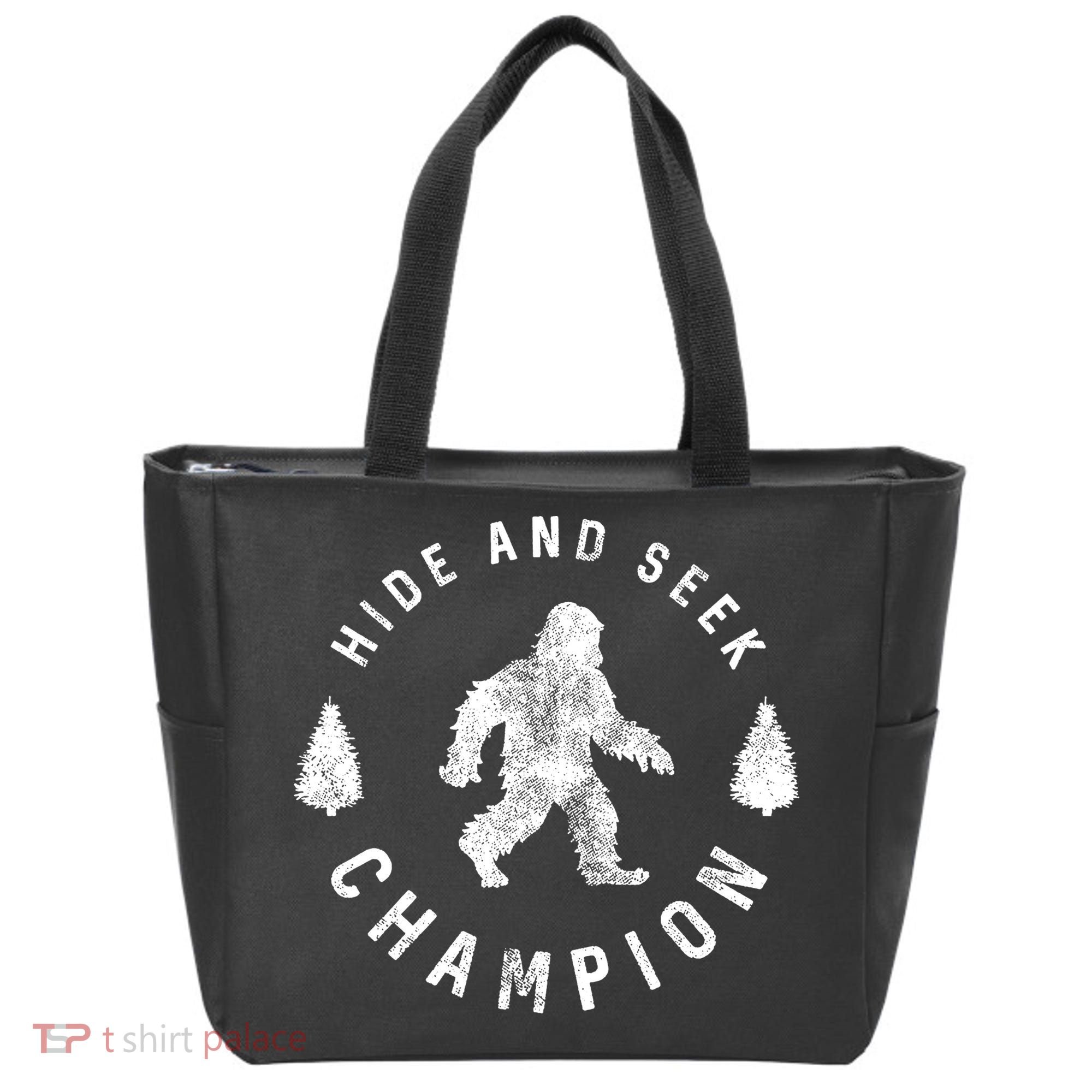 Bigfoot Hide And Seek Champion Tote Bag