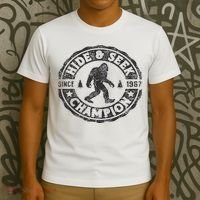 Bigfoot Hide And Seek Champion Funny Sasquatch Retro Vintage T-Shirt thumb 3
