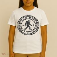 Bigfoot Hide And Seek Champion Funny Sasquatch Retro Vintage T-Shirt thumb 4