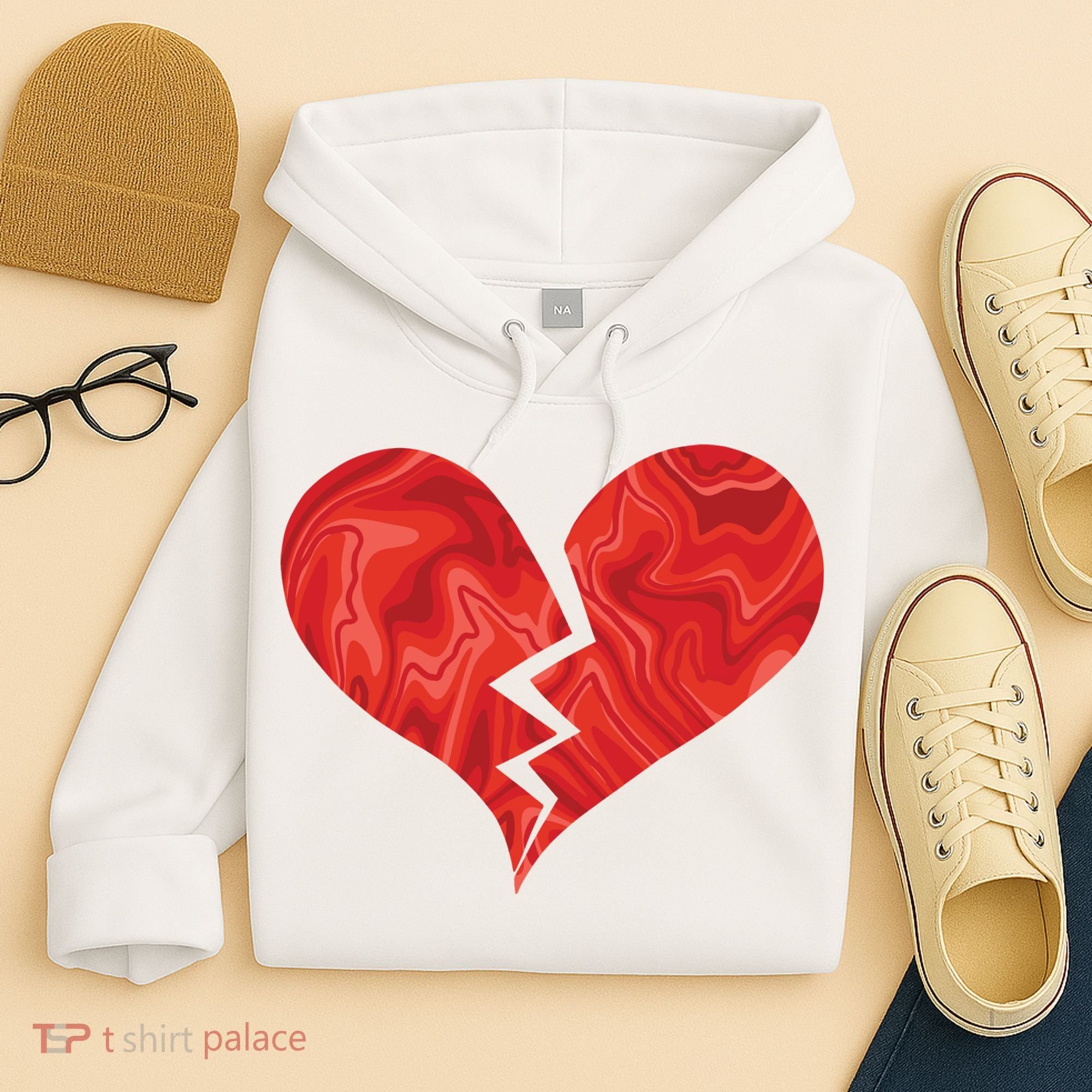 Broken Heart Anti Valentine Hoodie