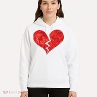 Broken Heart Anti Valentine Hoodie thumb 5