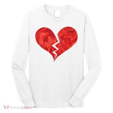 Broken Heart Anti Valentine Long Sleeve Shirt