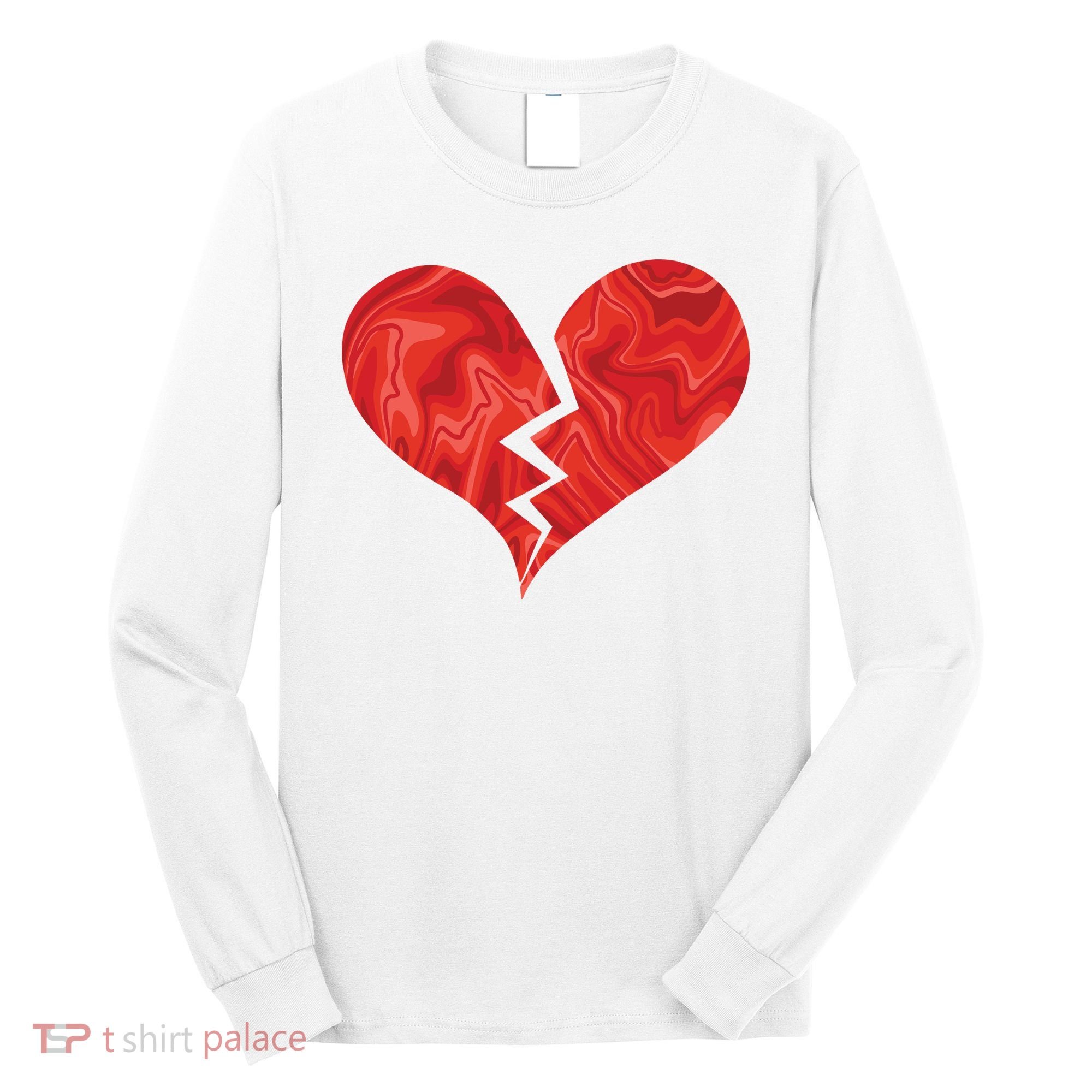 Broken Heart Anti Valentine Long Sleeve Shirt