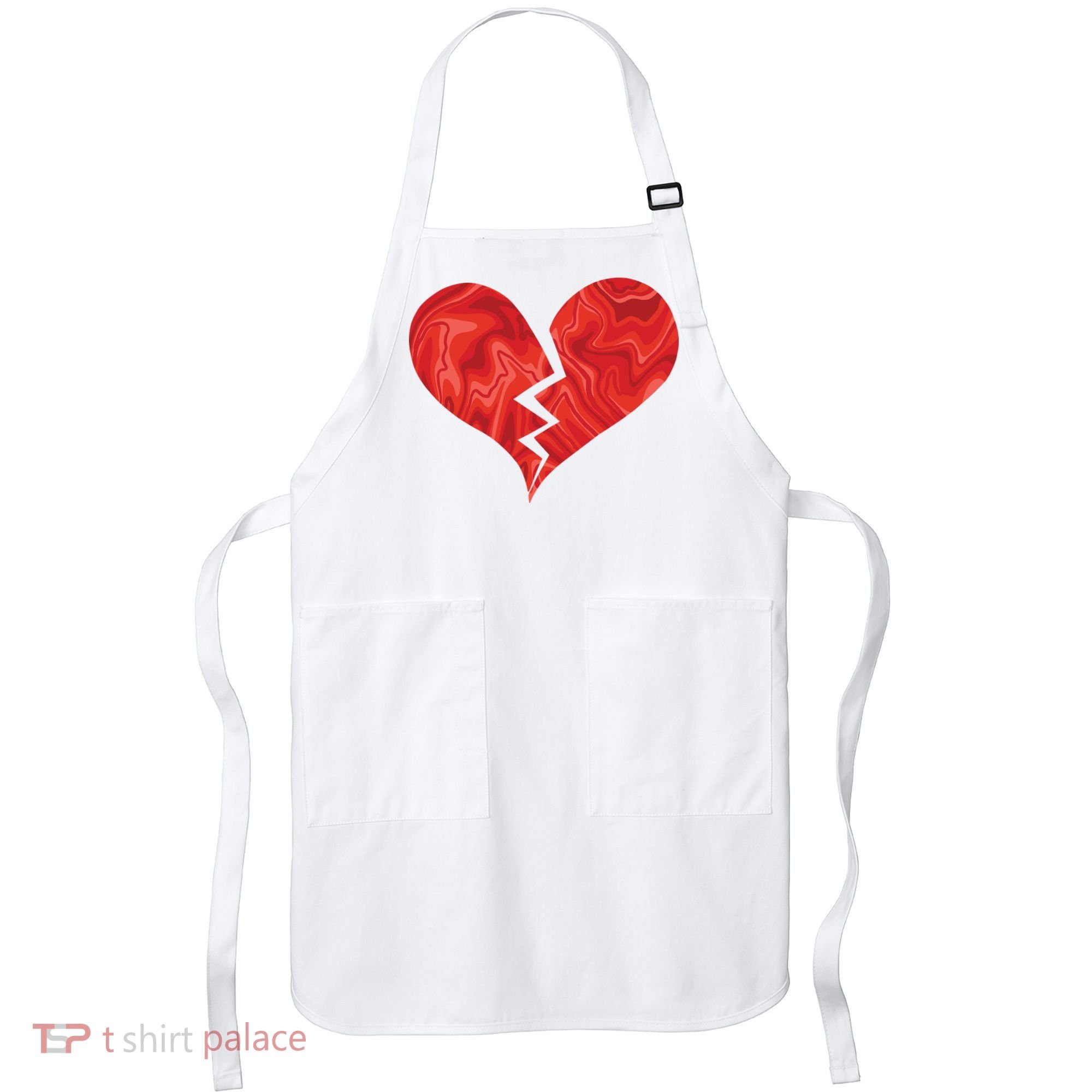 Broken Heart Anti Valentine Apron