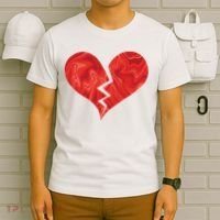 Broken Heart Anti Valentine T-Shirt thumb 6