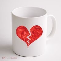 Broken Heart Anti Valentine Coffee Mug thumb 1