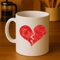 Broken Heart Anti Valentine Coffee Mug thumb 4