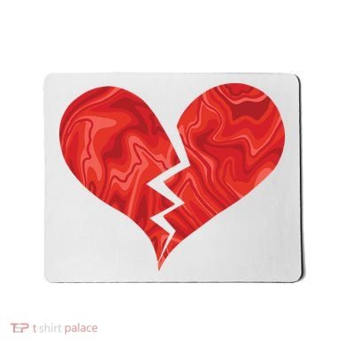 Broken Heart Anti Valentine Mousepad