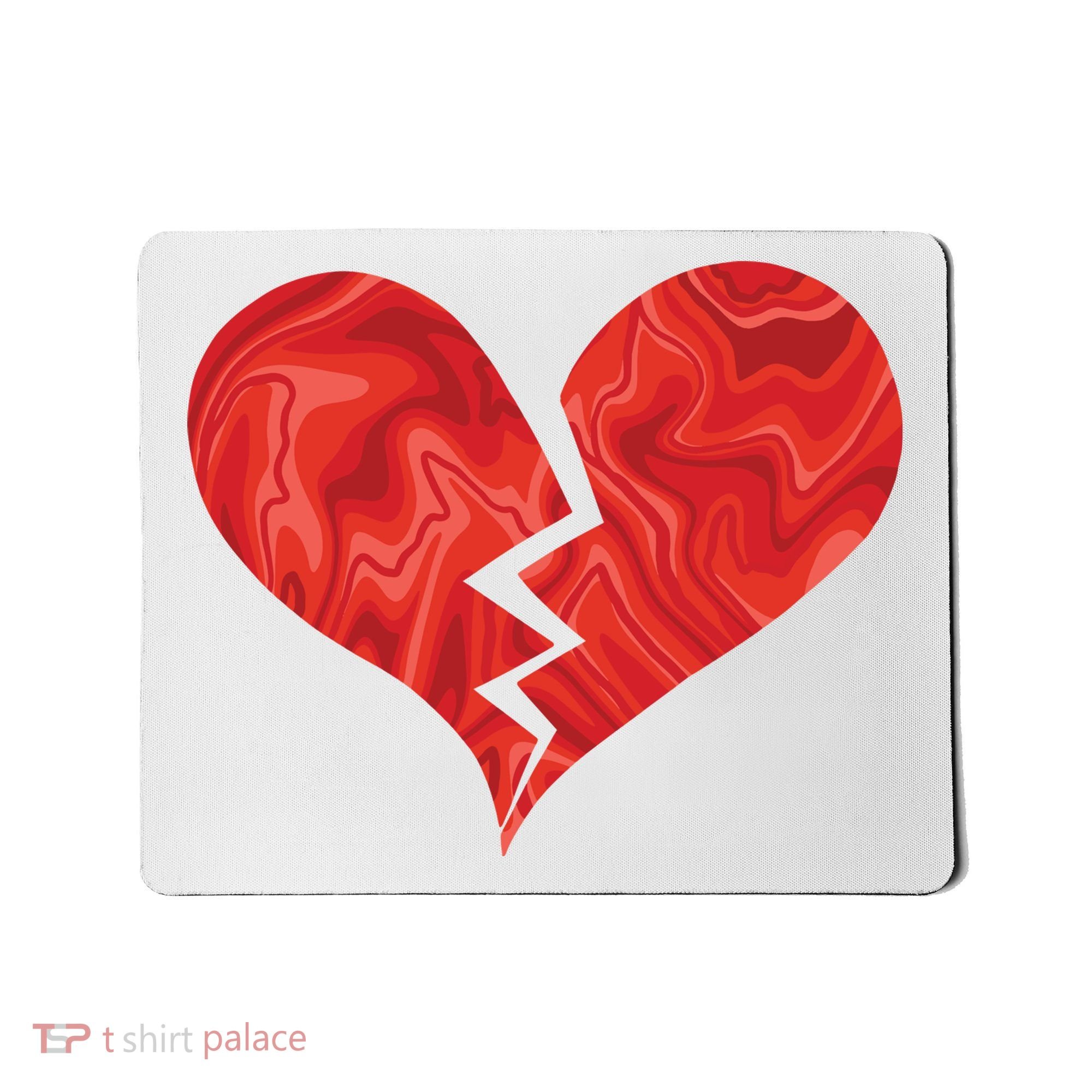 Broken Heart Anti Valentine Mousepad