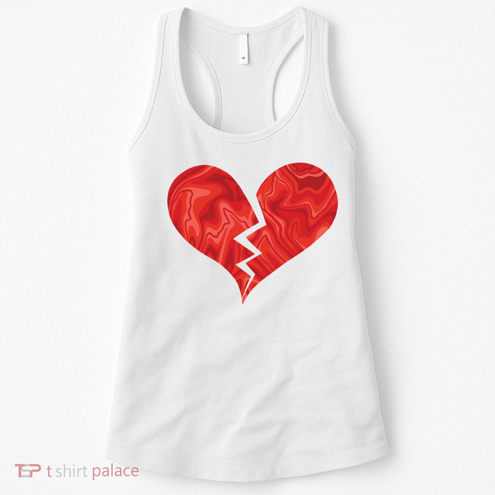 Broken Heart Anti Valentine Women's Tank Top