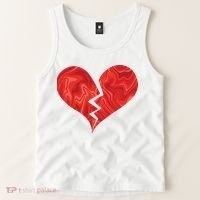 Broken Heart Anti Valentine Tank Top thumb 2