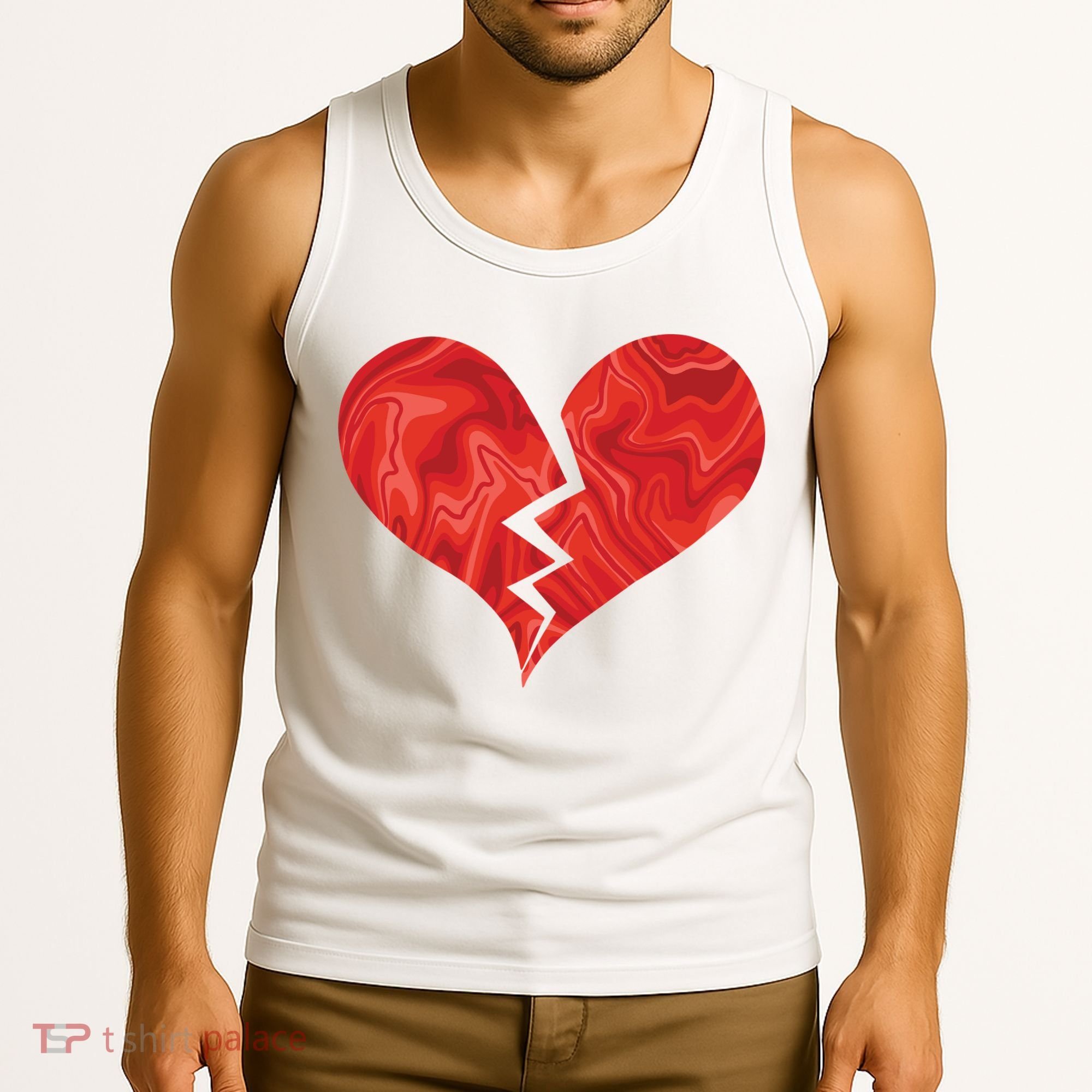 Broken Heart Anti Valentine Tank Top