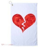 Broken Heart Anti Valentine Golf Towel thumb 0