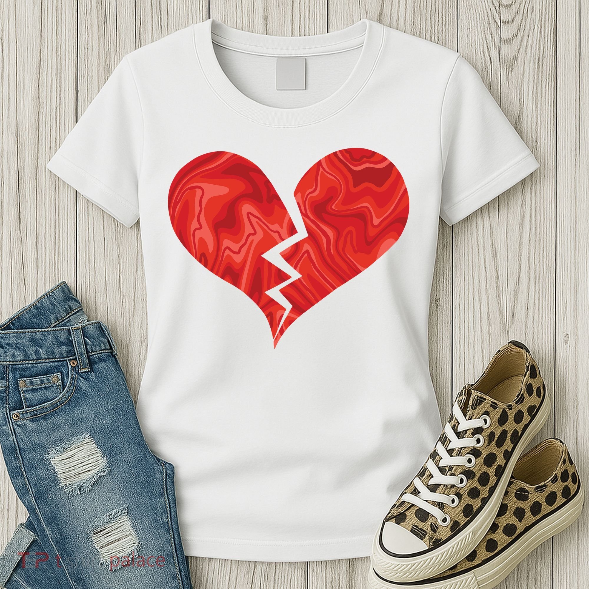 Broken Heart Anti Valentine Women's T-Shirt