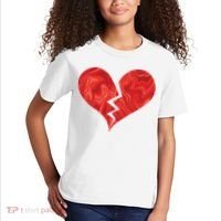 Broken Heart Anti Valentine Kids T-Shirt thumb 2