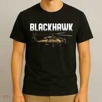 Blackhawk Helicopter Aircraft T-Shirt thumb 3