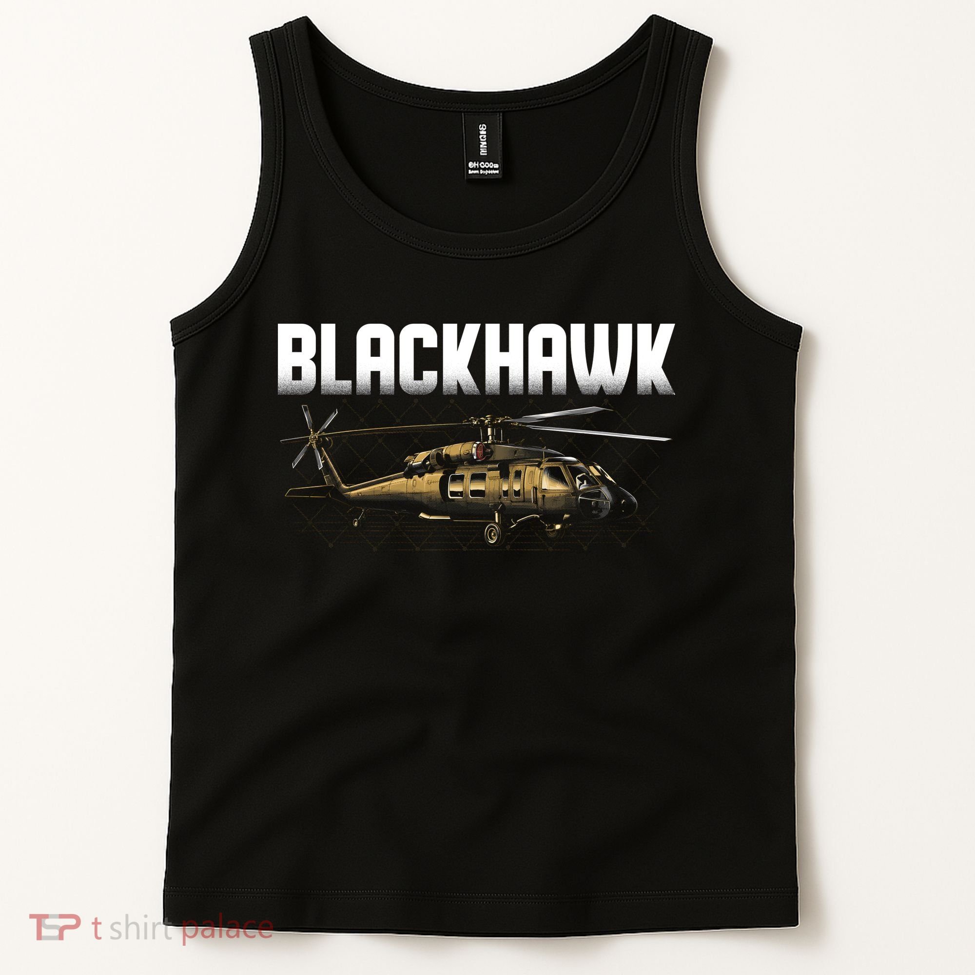 Blackhawk Helicopter Aircraft Tank Top