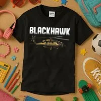 Blackhawk Helicopter Aircraft Kids T-Shirt thumb 3
