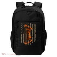 Bow Hunting American Flag Hunter Archery Tree Camouflage Backpack thumb 0