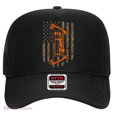 Bow Hunting American Flag Hunter Archery Tree Camouflage Hat