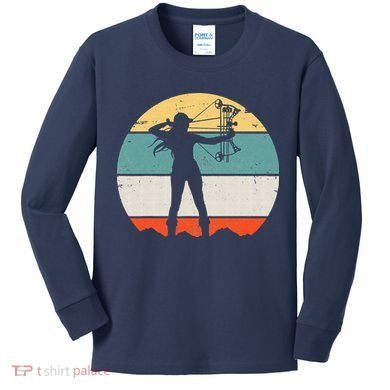 Bow Hunting Archery Kids Long Sleeve Shirt