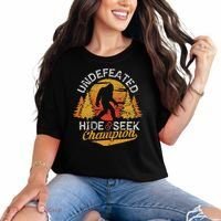 Bigfoot Hide and Seek Champion Sasquatch Comfort Colors T-Shirt thumb 0