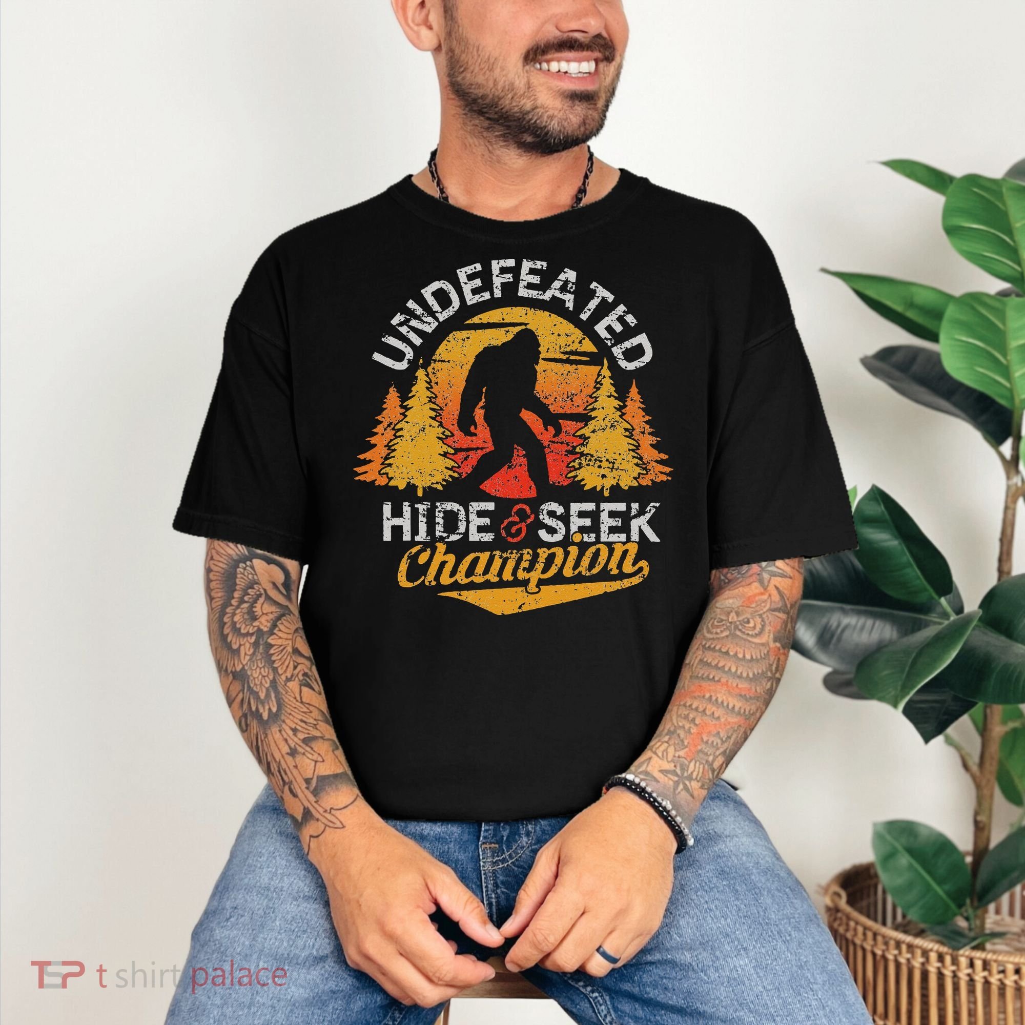 Bigfoot Hide and Seek Champion Sasquatch Comfort Colors T-Shirt