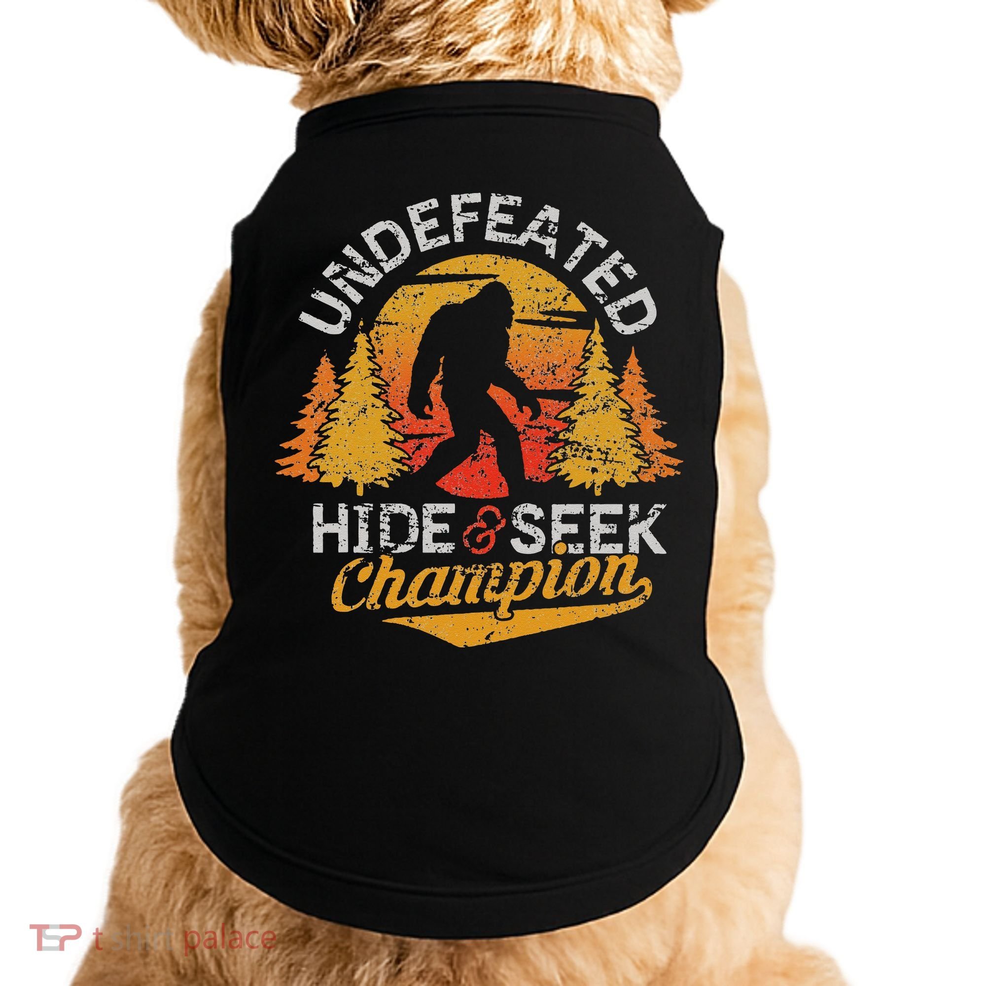 Bigfoot Hide and Seek Champion Sasquatch Doggie Tank