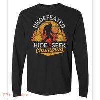 Bigfoot Hide and Seek Champion Sasquatch Comfort Colors Heavyweight Long Sleeve T-Shirt thumb 0