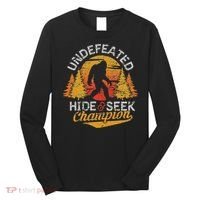 Bigfoot Hide and Seek Champion Sasquatch Long Sleeve Shirt thumb 0