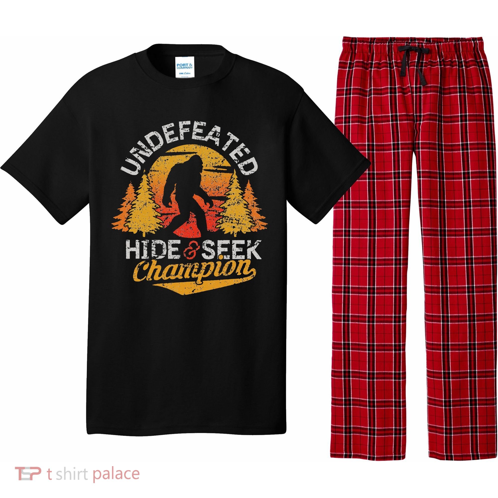 Bigfoot Hide and Seek Champion Sasquatch Pajama Set