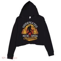 Bigfoot Hide and Seek Champion Sasquatch Crop Fleece Hoodie thumb 0