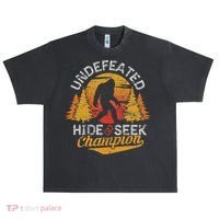 Bigfoot Hide and Seek Champion Sasquatch Urban Oversized Heavyweight T-Shirt thumb 0